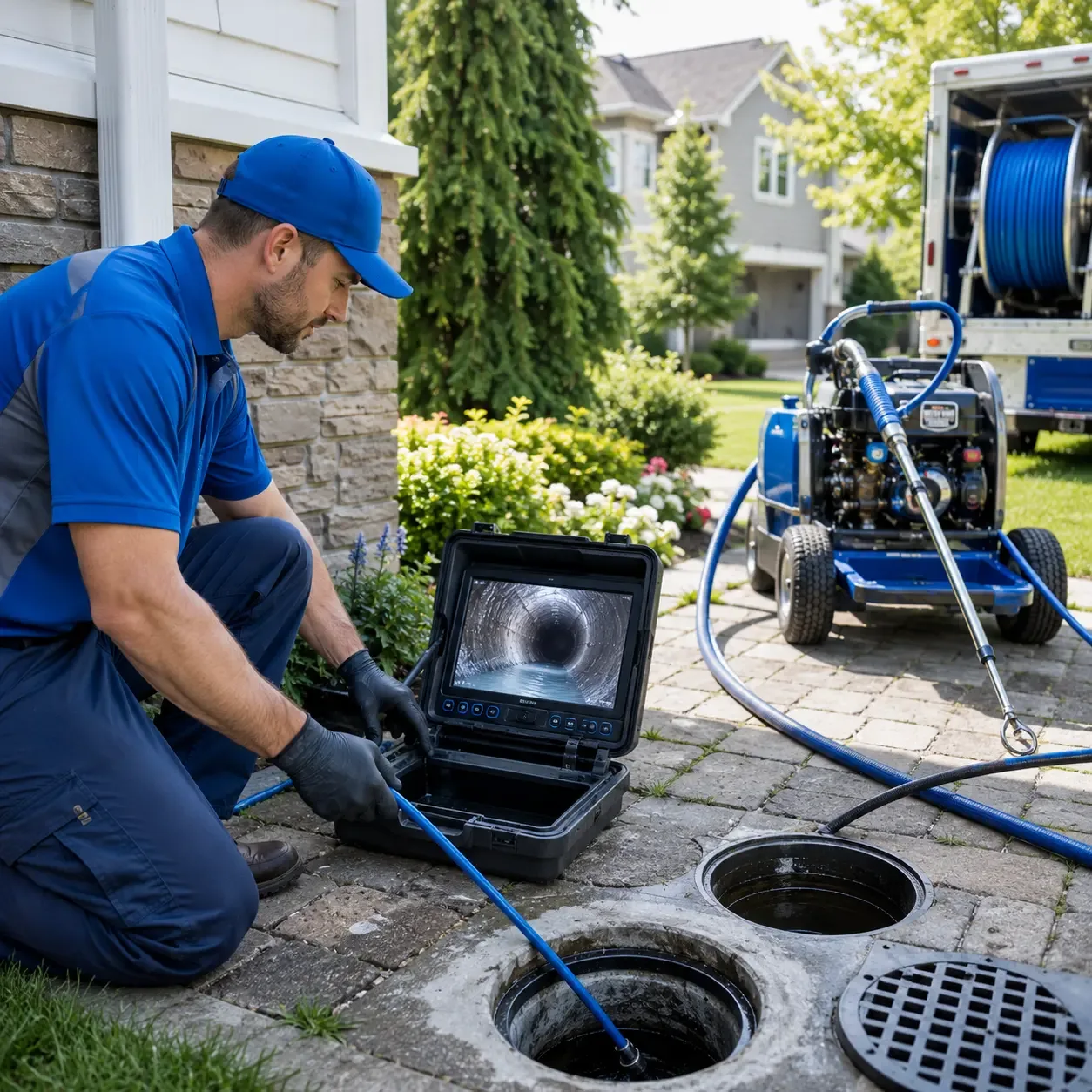 Outdoor drain cleaning professionals serving Camden, ME